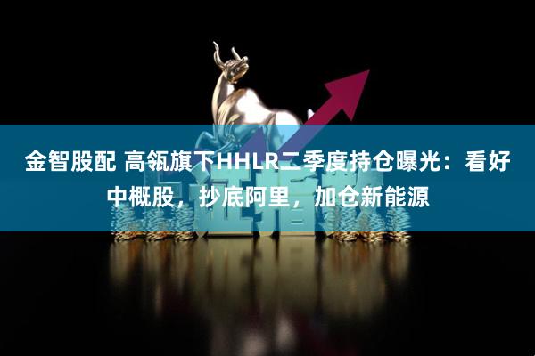 金智股配 高瓴旗下HHLR二季度持仓曝光：看好中概股，抄底阿里，加仓新能源