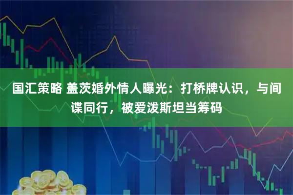 国汇策略 盖茨婚外情人曝光：打桥牌认识，与间谍同行，被爱泼斯坦当筹码